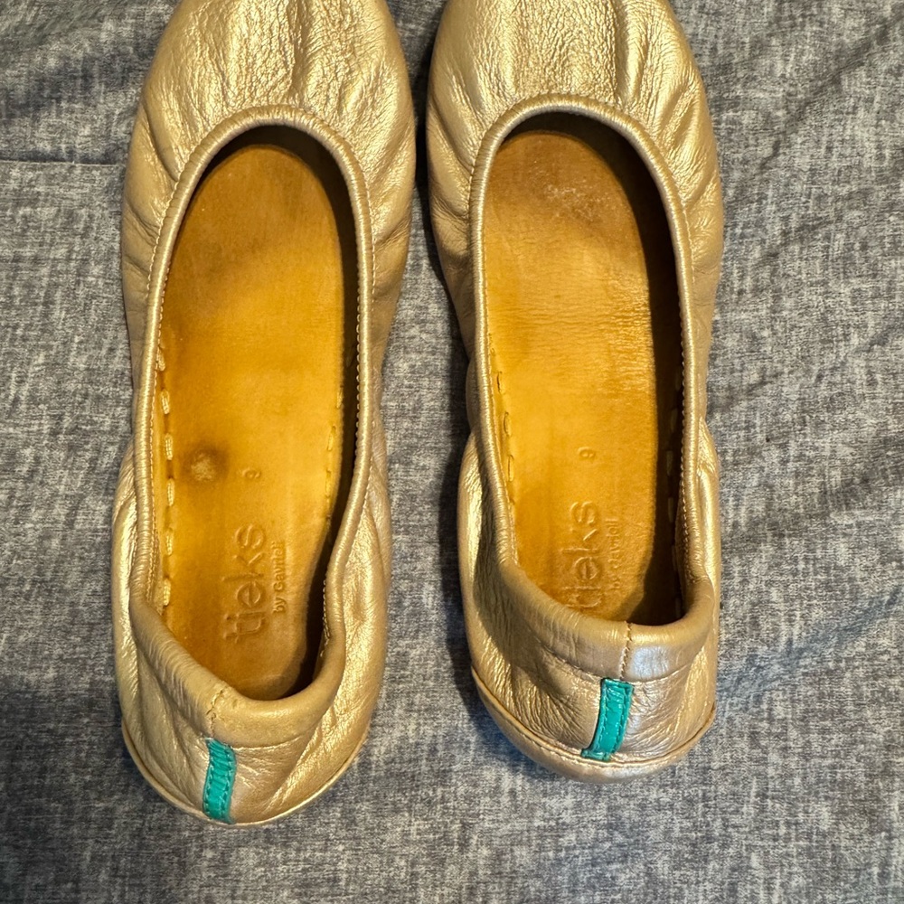 Tieks Rose Gold Ballet Flats